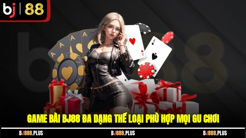 Game bài BJ88 đa dạng thể loại, phù hợp mọi gu chơi